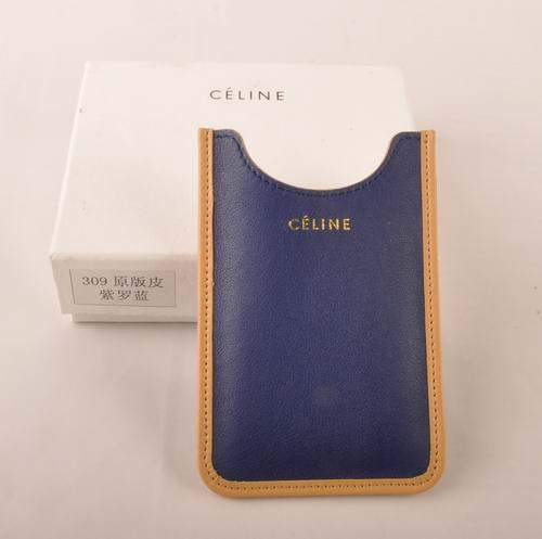 Celine Iphone Case - Celine 309 Violet Original Leather - Click Image to Close